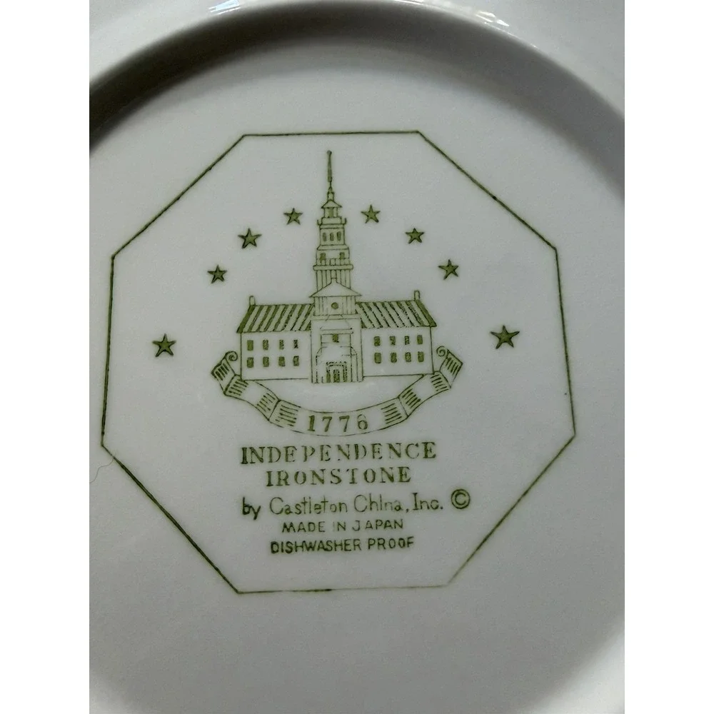 Vtg Independence Ironstone Castleton China Japan 10.5